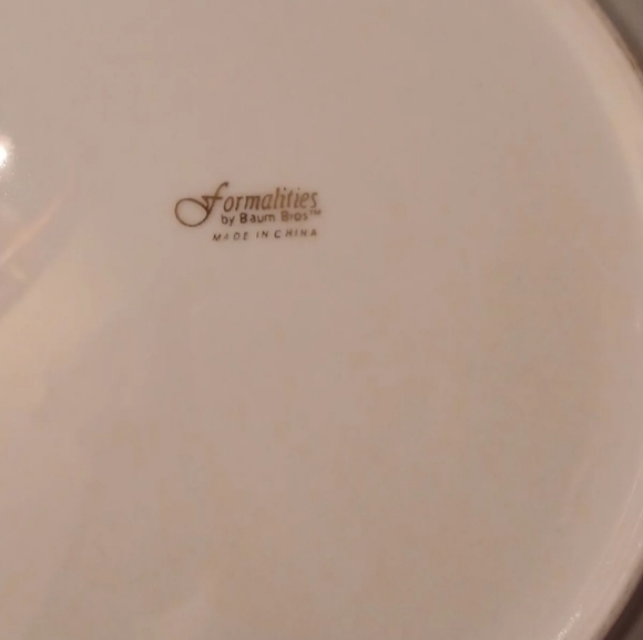 Vintage Chintz Cake Plate and Server, by Baum Bros. - Picture 4 of 5